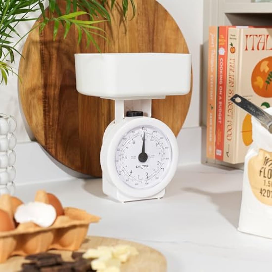 Salter Mechanical Kitchen Scale – 3kg Mini Analogue Food Scale with 1L Bowl