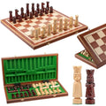 Jolof Store Castle Deluxe XL Wooden Chess Set – Handmade 22 Inch Board