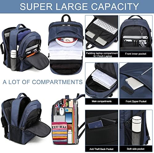 WENIG Extra Large Laptop Backpack | Travel Business Rucksack with USB Port