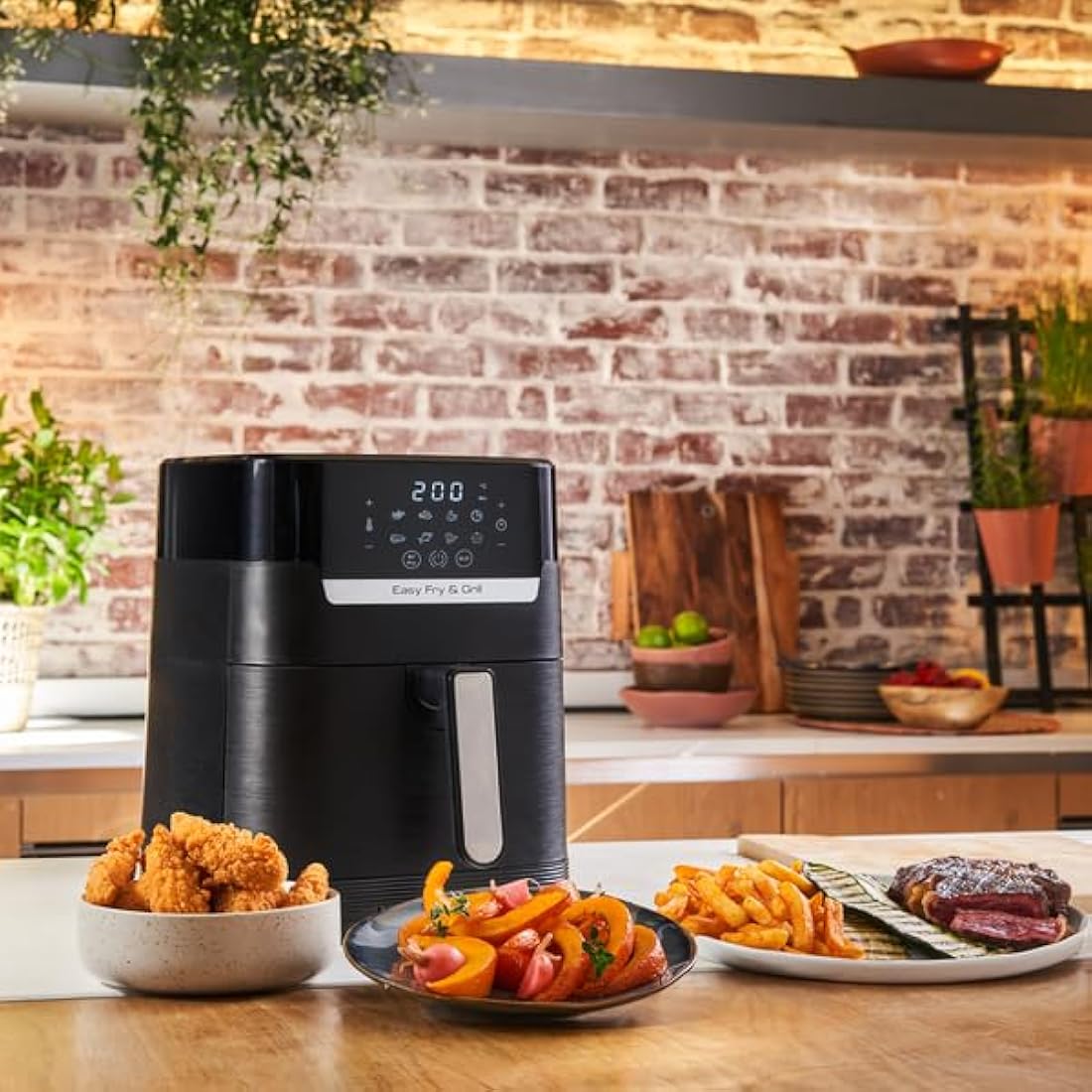 Tefal Easy Fry Precision 2-in-1 Digital Air Fryer & Grill | 4.2L Black