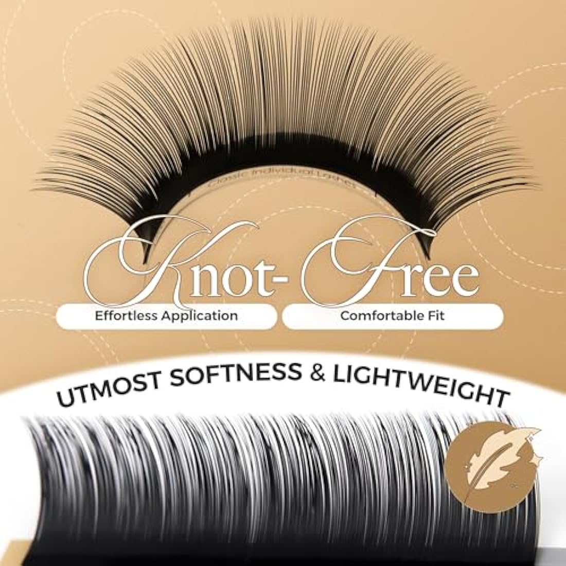 LASHVIEW Silk Eyelash Extensions | C Curl 0.20mm Individual Lashes