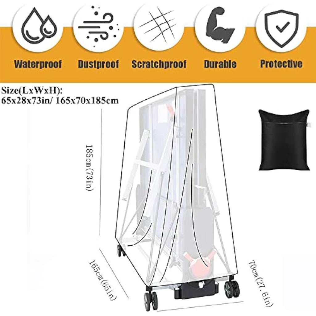 Table Tennis Table Cover – Waterproof Foldable Protector