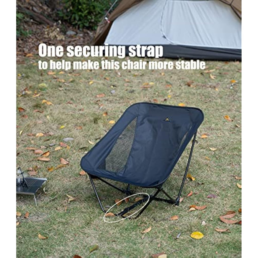 iClimb Ultralight Low Camping Chair | Compact Folding Aluminum - Green