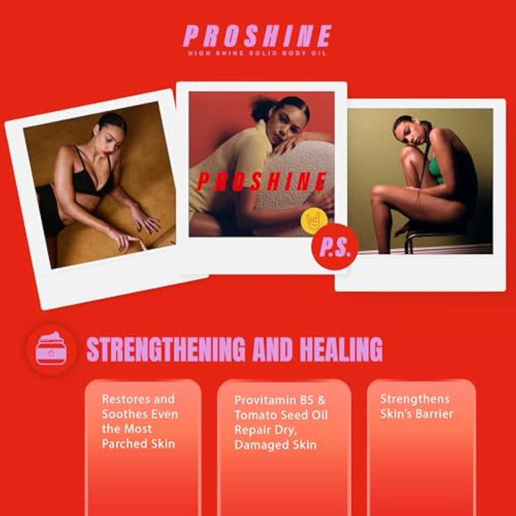 Proshine Solid Body Oil Bar – Shea & Mango Butter Moisturiser