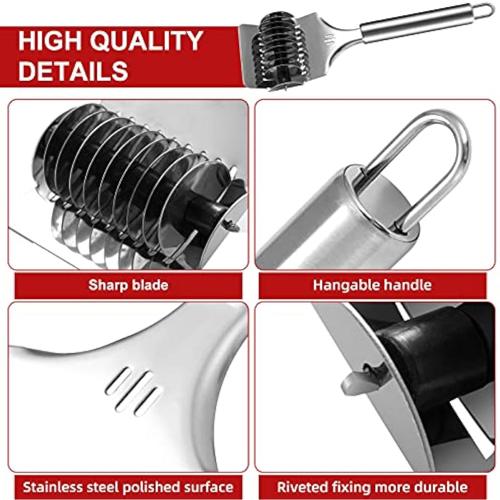 Jolof Store Stainless Steel Pasta Maker Attachment for KitchenAid Mixers