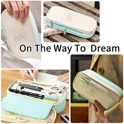 EASTHILL Large Capacity Pencil Case – High Storage School Pen Pouch