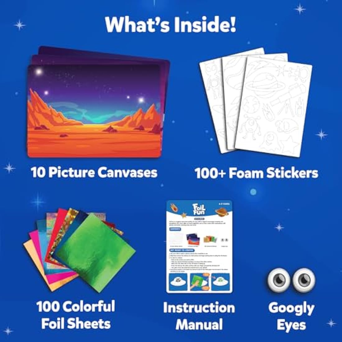 Skillmatics Foil Fun Space Art Kit – Mess-Free DIY Craft for Kids
