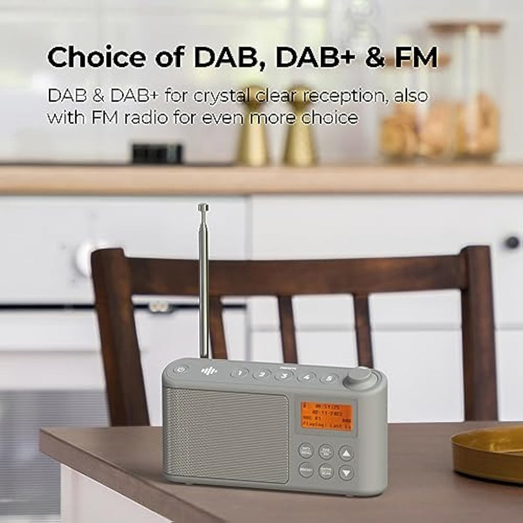 i-box Spectrum Portable DAB/DAB+ & FM Radio | 15H Battery & USB Power