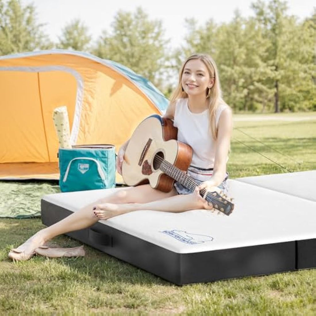 wowttrelax 4-Inch Folding Memory Foam Mattress - Single (90x190cm)