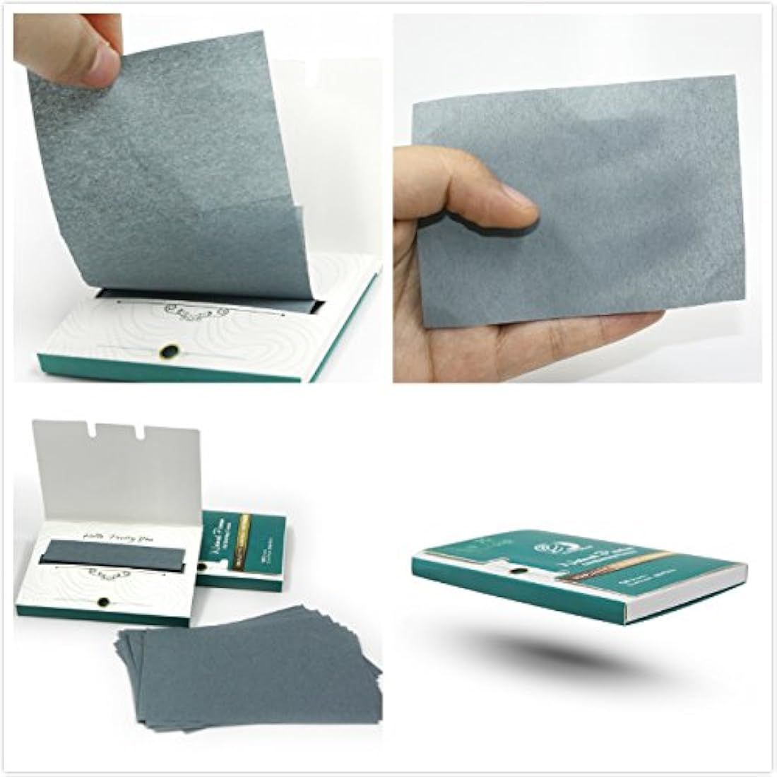Jolof Store Bamboo Charcoal Oil Blotting Sheets - Natural Linen, 600 Count