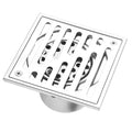 Jolof Store Stainless Steel Square Floor Drain – Anti-Odor Shower Drainer
