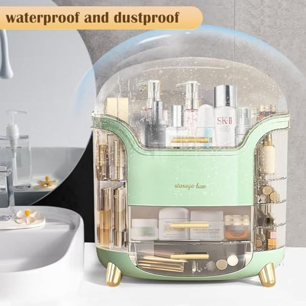 Suyoo Large Acrylic Makeup Organiser – Dustproof Cosmetic Storage Box
