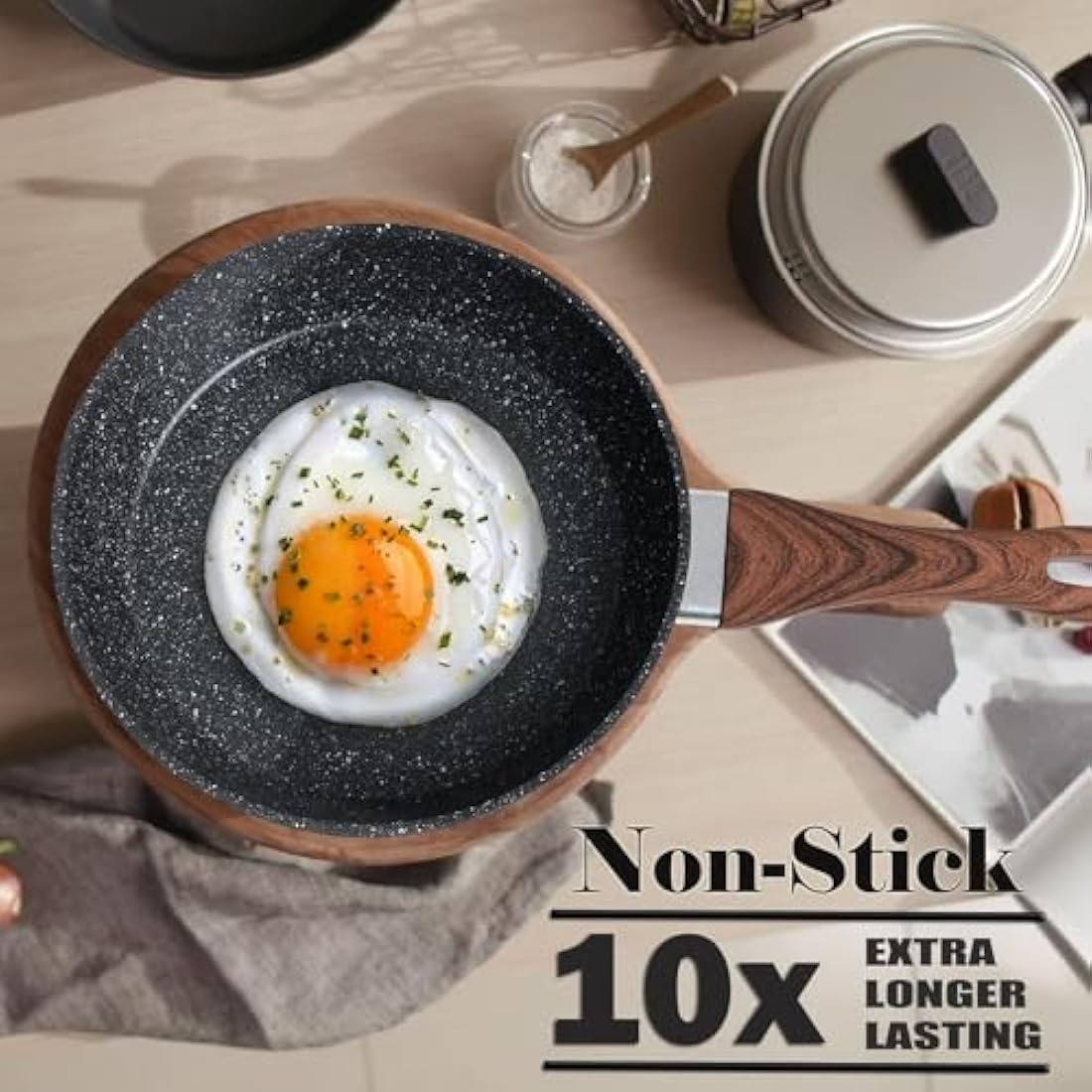 Kitchen Academy 12-Piece Nonstick Granite Induction Cookware Set