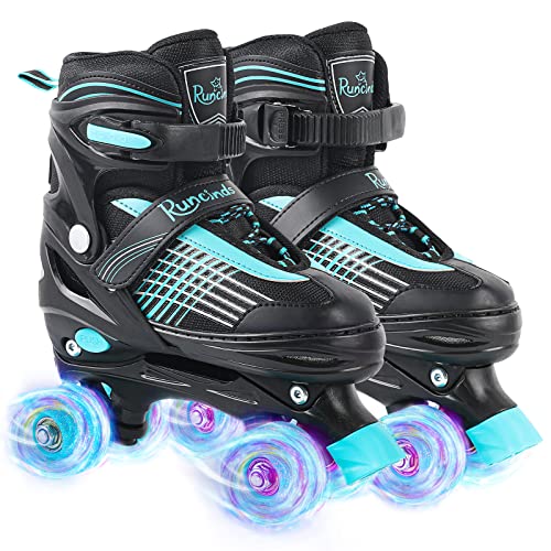 Runcinds Adjustable Roller Skates for Kids – Light Up Wheels for Beginners