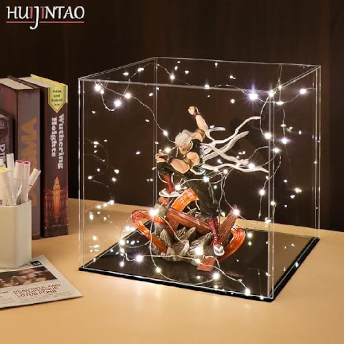 HUIJINTAO Clear Acrylic Display Case - Dustproof Action Figure Showcase