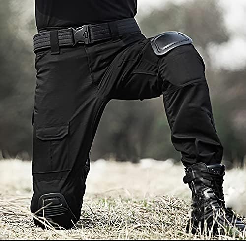 Jolof Store Men's Tactical Combat Pants – Ripstop Cargo with Knee Pads