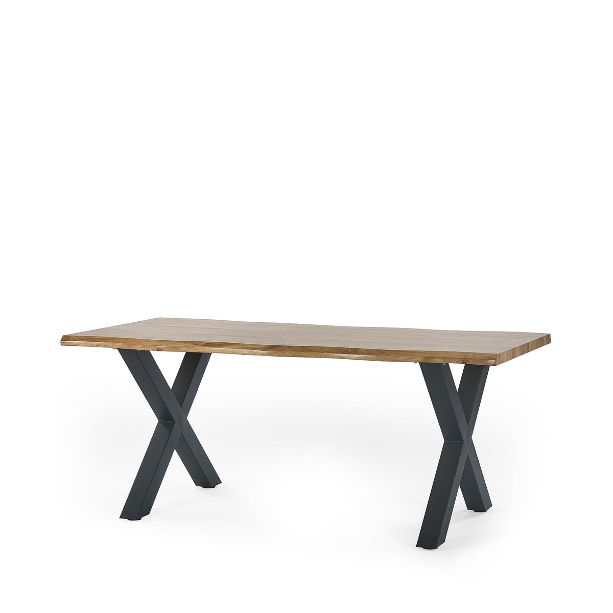 Julian Bowen Harvey Dining Table for 6, Brown - H75 x W180 x D90cm - image 5