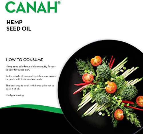 Canah Organic Hemp Seed Oil – 3L Cold Pressed Unrefined Vegan Oil