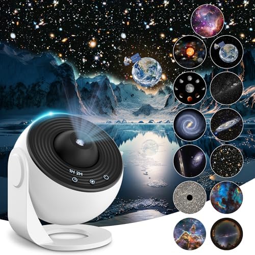 Mexllex 13-in-1 Planetarium Galaxy Projector | 12-Disc Starry Night Light