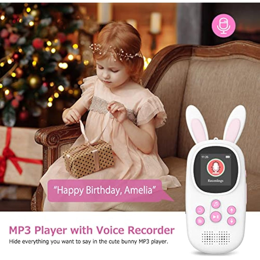 Bunny Kids MP3 Player with Bluetooth 5.0 and Speaker
