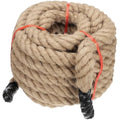 PATIKIL 1.5" x 50 Ft Twisted Manila Jute Rope for Tug of War & Decor