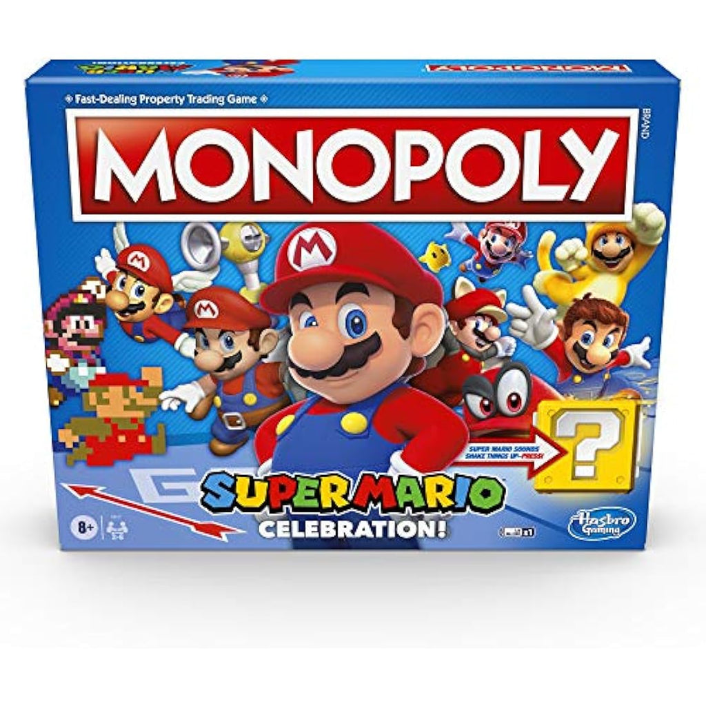 Monopoly Super Mario Celebration Board Game with Video Game Sound Effects