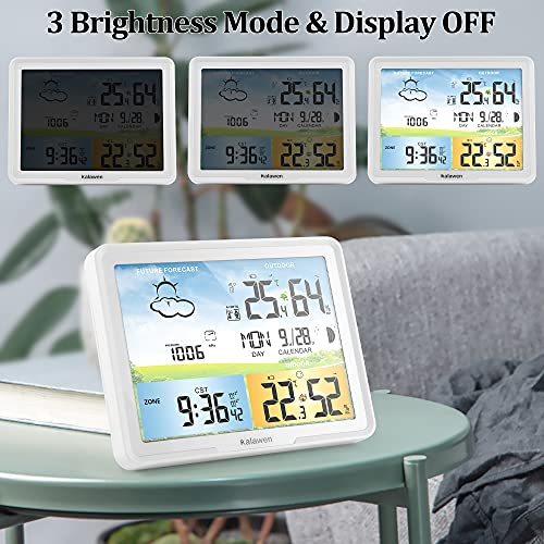 Kalawen Weather Station | Wireless Indoor Outdoor Thermometer & Humidity