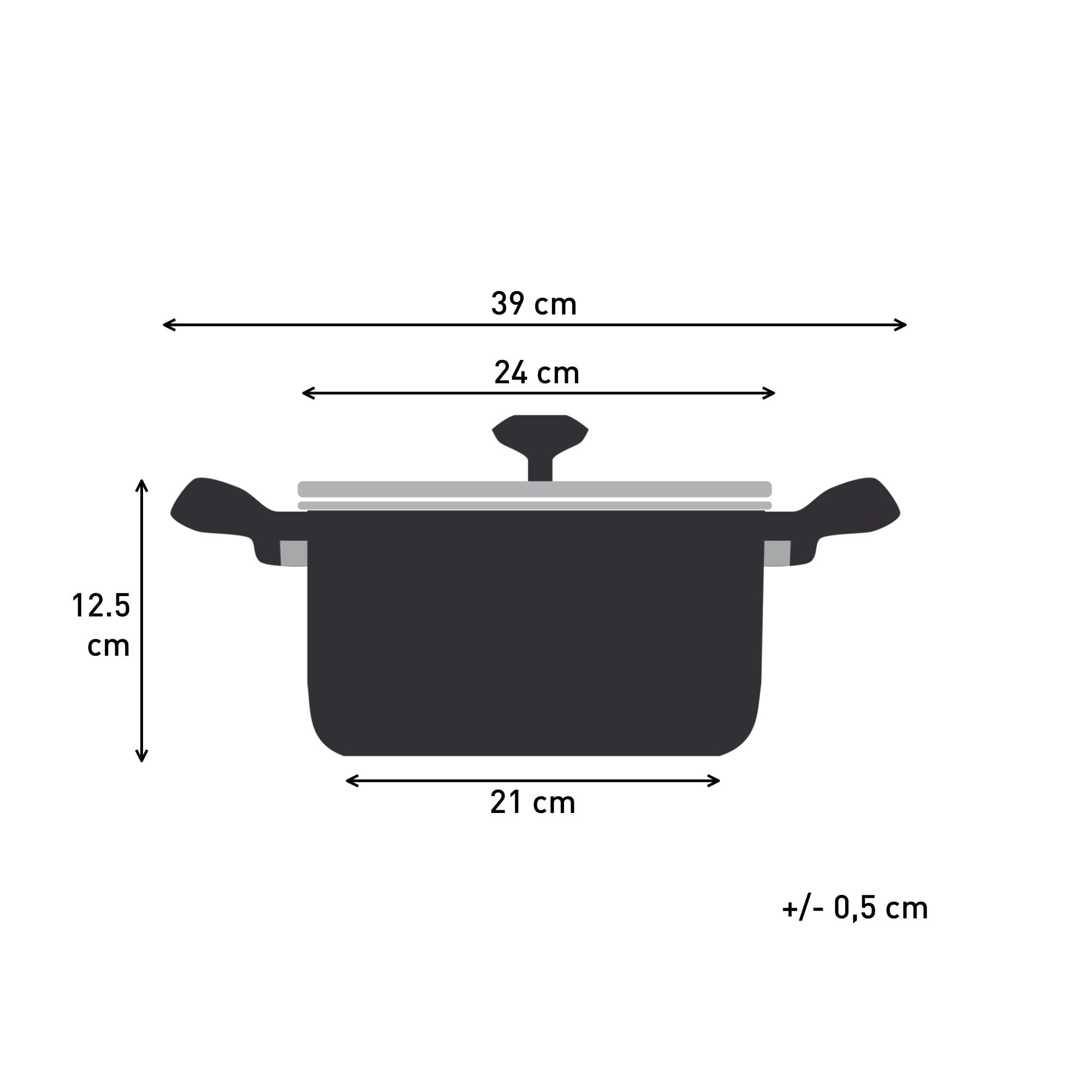 Tefal Titanium Essential Non-Stick Stewpot with Lid - 24cm