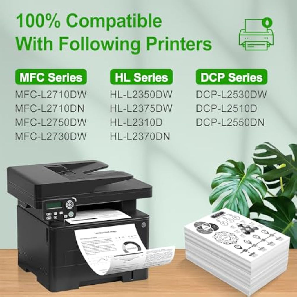SINOPRINT TN2420 High Yield Toner Cartridge 4-Pack for Brother MFC-L2710DW