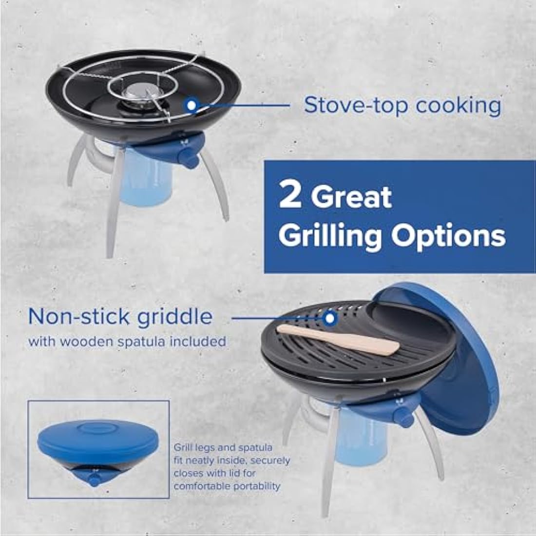Campingaz Party Grill – Portable 1350W Gas Camping Stove and BBQ