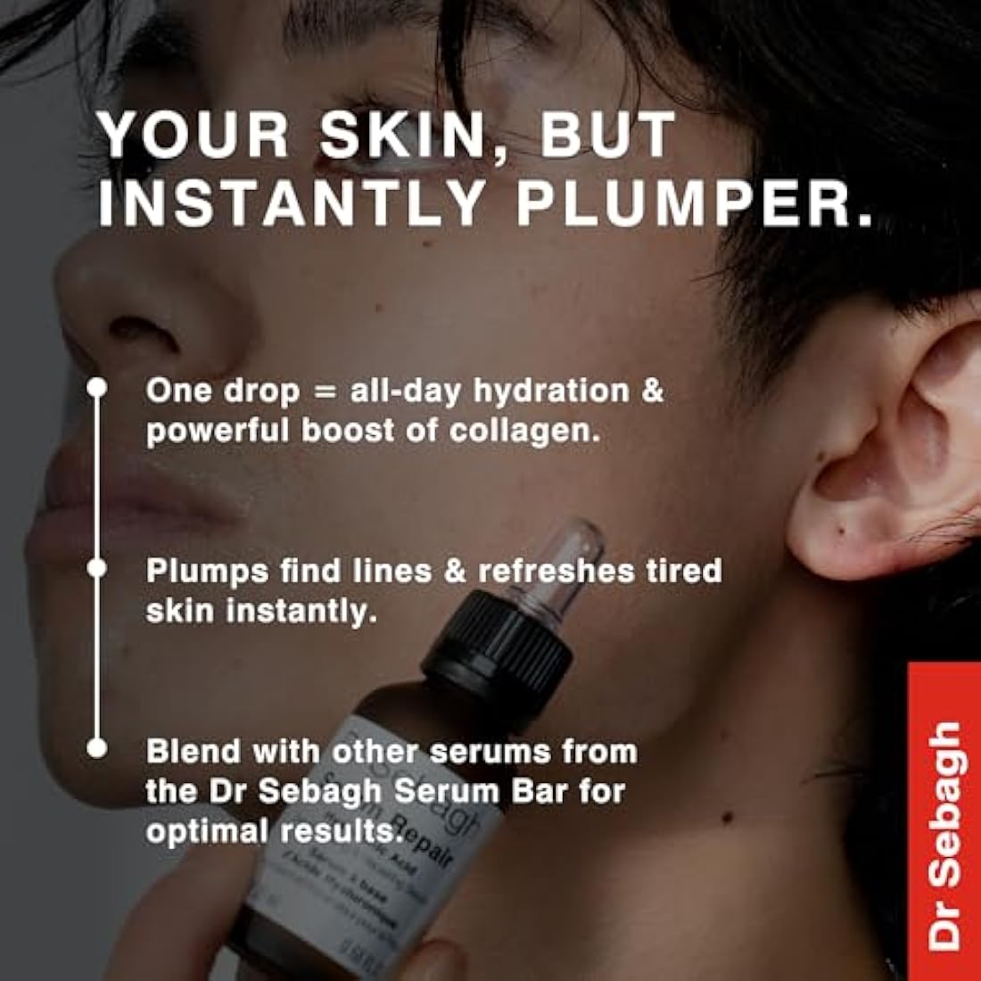 Dr Sebagh Serum Repair – Hyaluronic Acid & Collagen Anti-Aging Serum 20ml