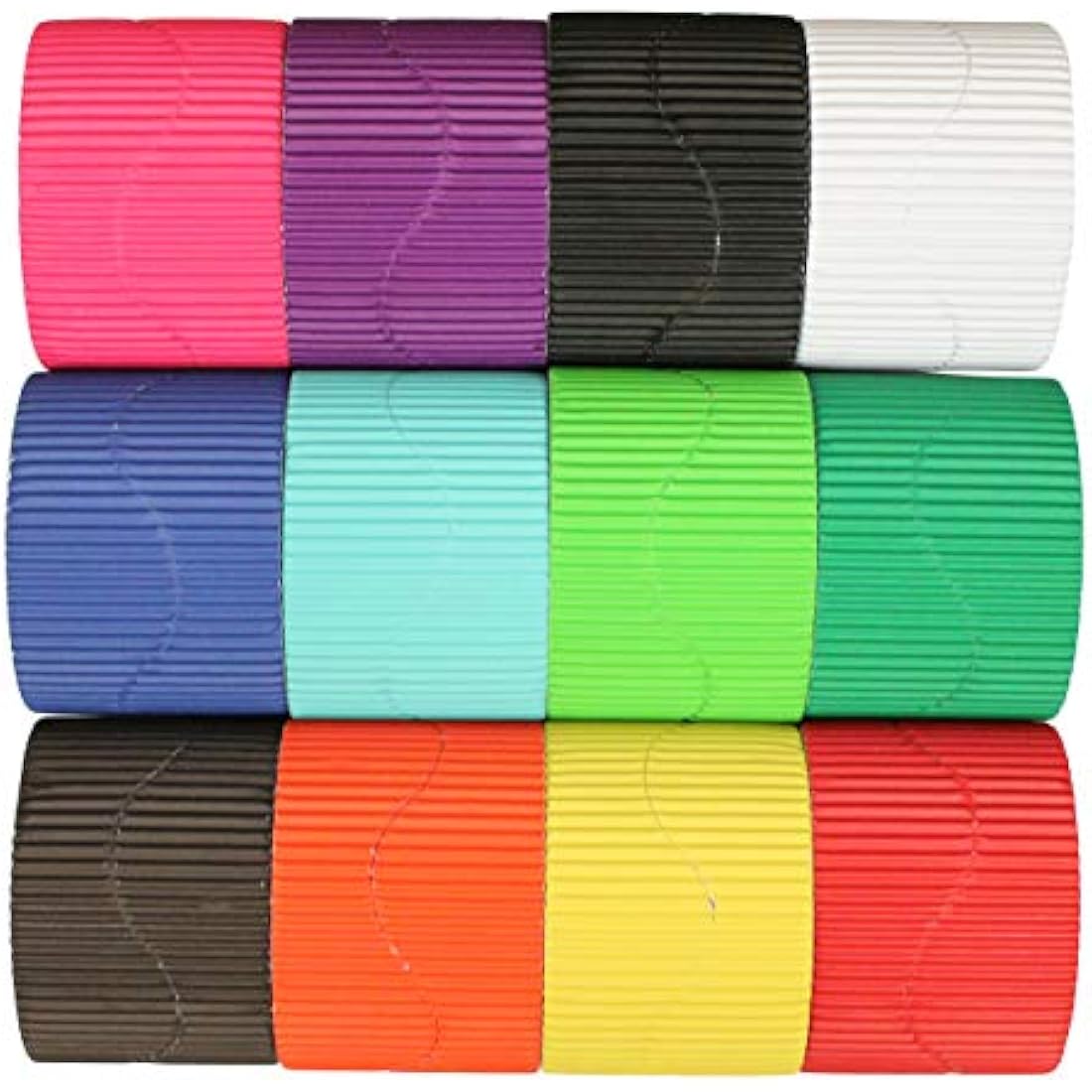 Jolof Store Corrugated School Display Borders - 12 Pack Assorted Colors
