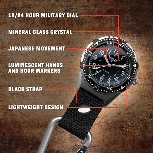 Dakota Backpacker Clip Watch – Lightweight Outdoor Pocket Watch