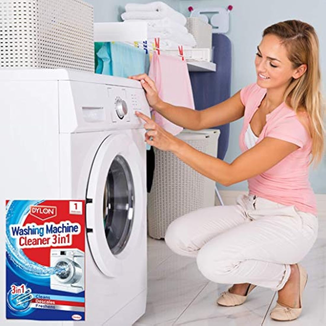 Dylon 5-in-1 Washing Machine Cleaner & Limescale Remover - 6 Pack