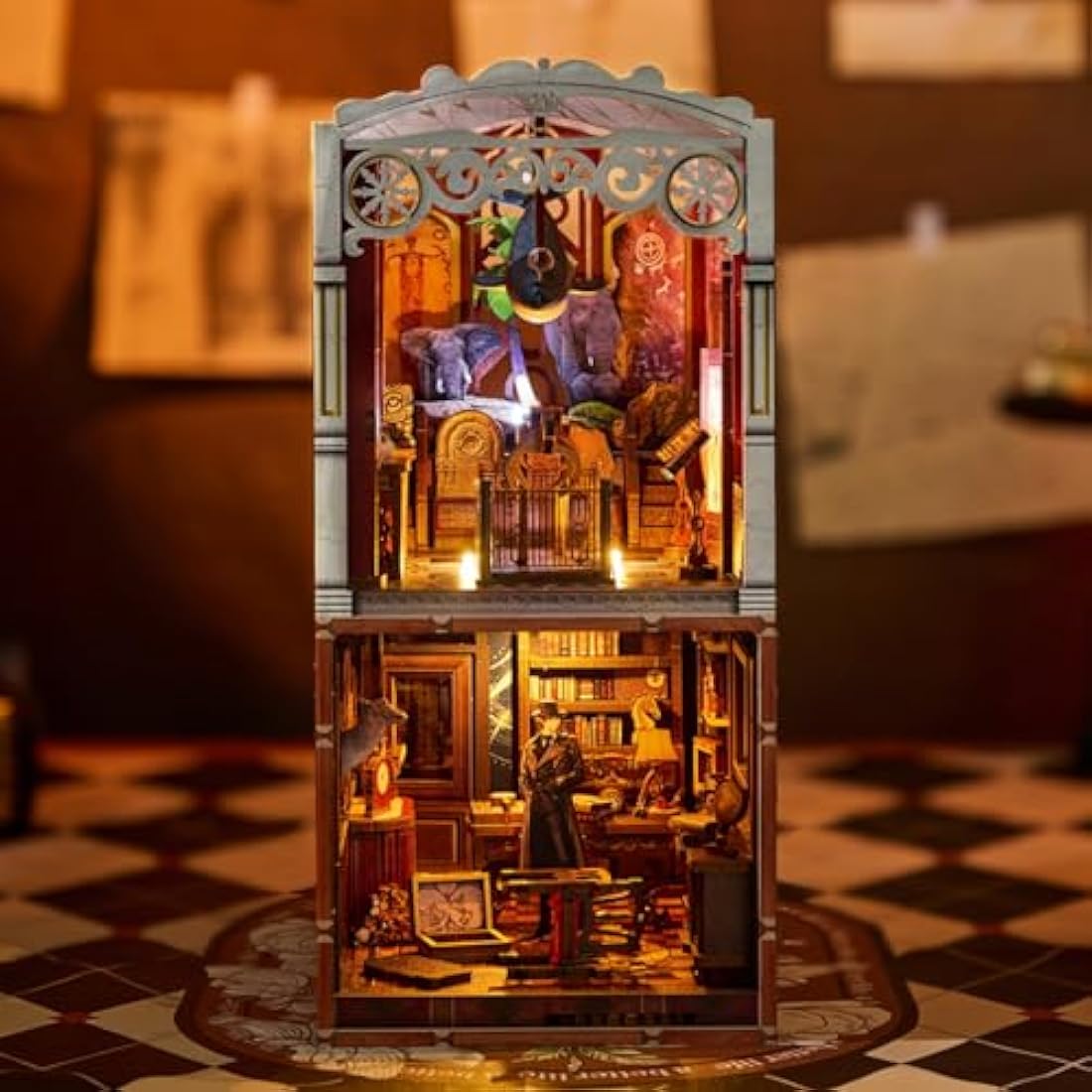 Spilay DIY Book Nook Kit - The Unsolved Case of the Museum with LED