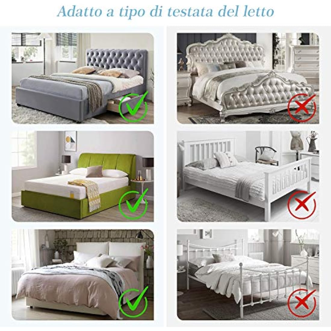 TAOCOCO Velvet King Headboard Cover – Elastic Stretch Slipcover, Dark Grey