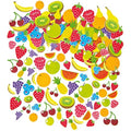 Baker Ross Fruit Foam Stickers for Kids Crafts - 120 Pack Art Supplies