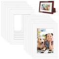 ADERTOS A3 White Picture Mounts for A4 Photos – 12 Pack Acid-Free Mats