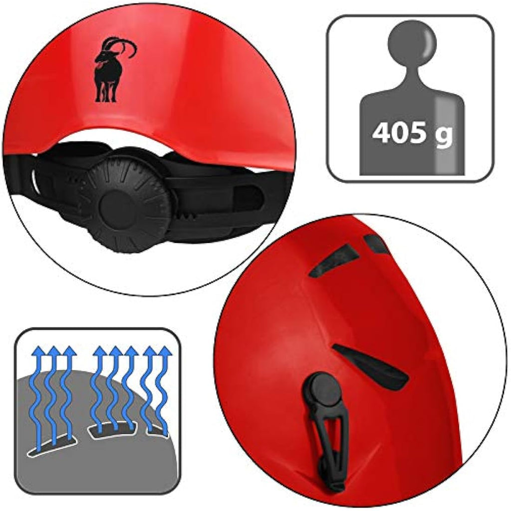 ALPIDEX Universal Climbing Helmet | EN12492 Safety Gear for Adults