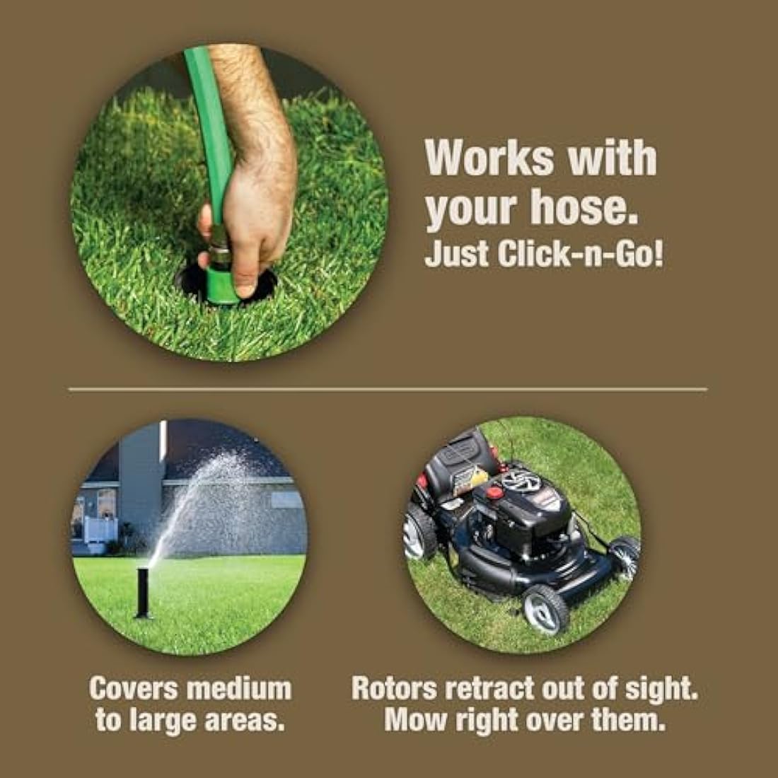 Rain Bird 32HE In-Ground Pop-up Sprinkler Kit with Hose Connection
