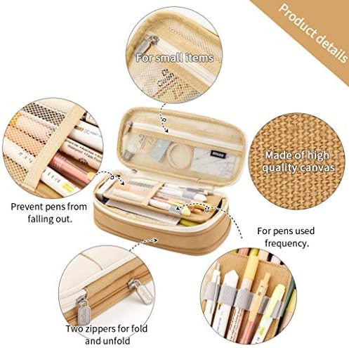 EASTHILL Large Capacity Pencil Case – High Storage Stationery Pouch