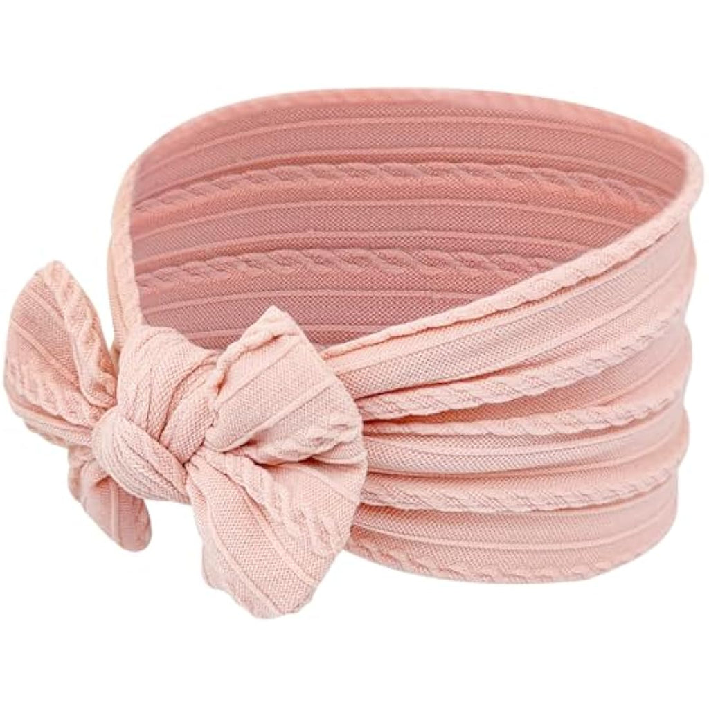 Baby Headbands – 2-Pack Soft Spandex Bows for 0-3 Years