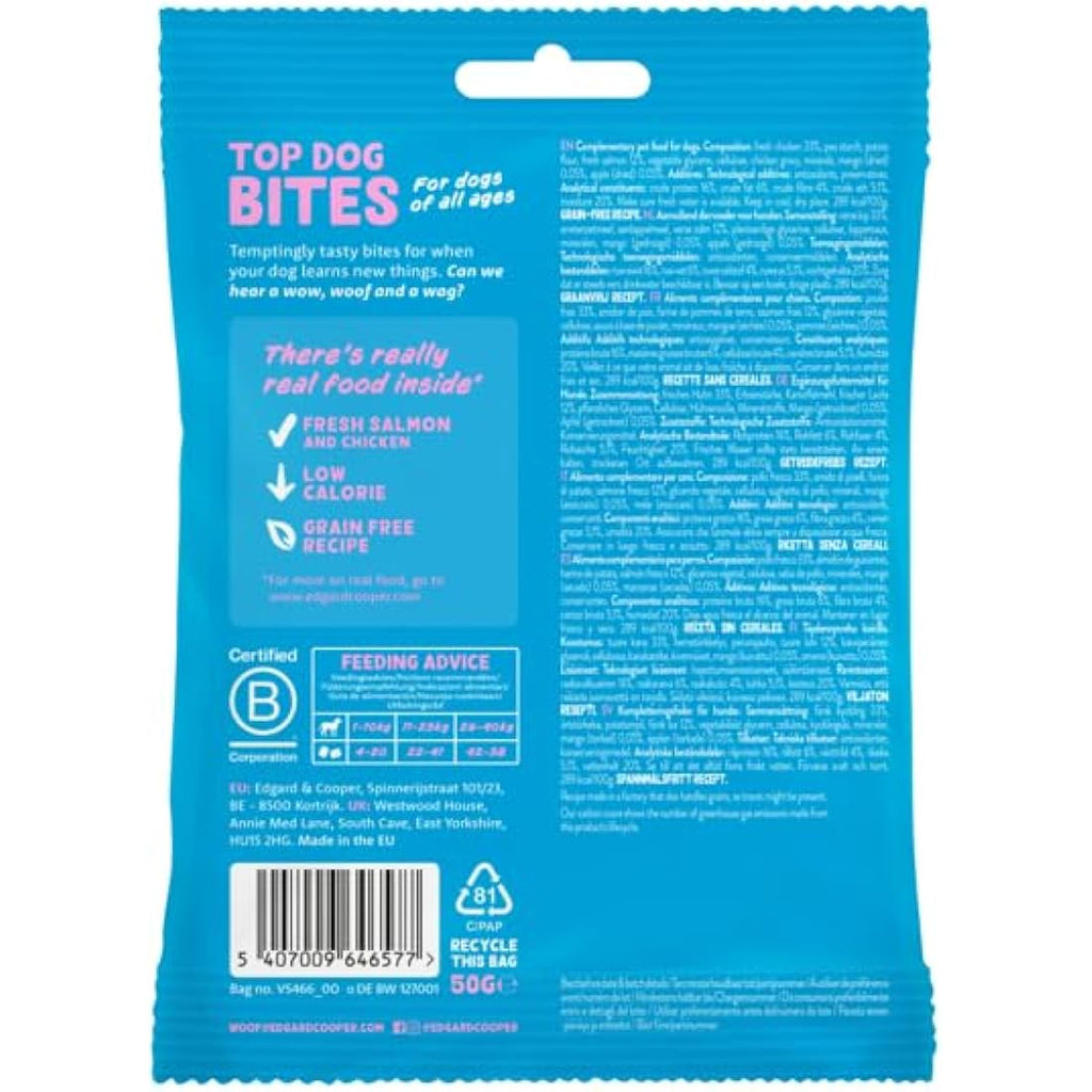 Edgard Cooper Grain Free Salmon & Chicken Dog Treats | 15 x 50g