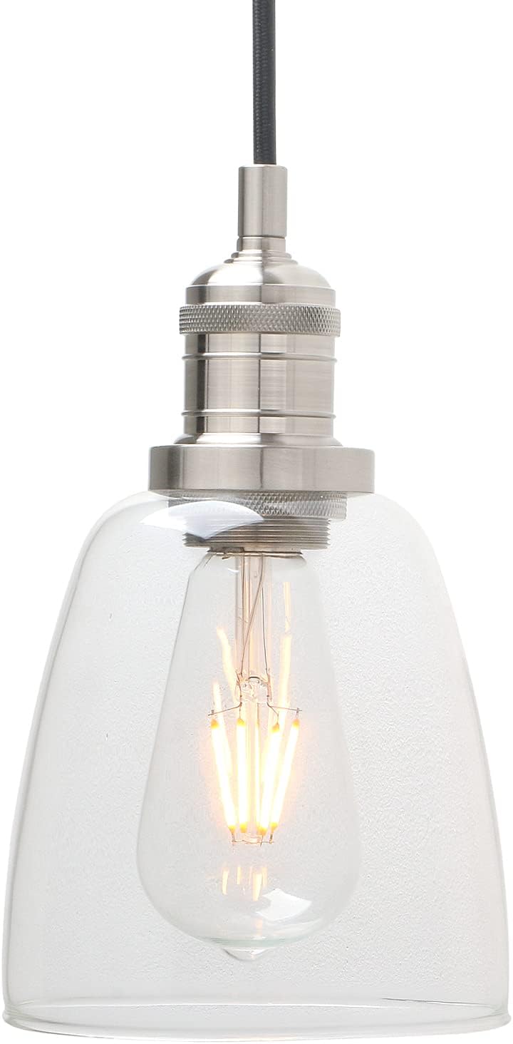 Phansthy 3-Light Industrial Pendant Chandelier | Adjustable Glass Shade