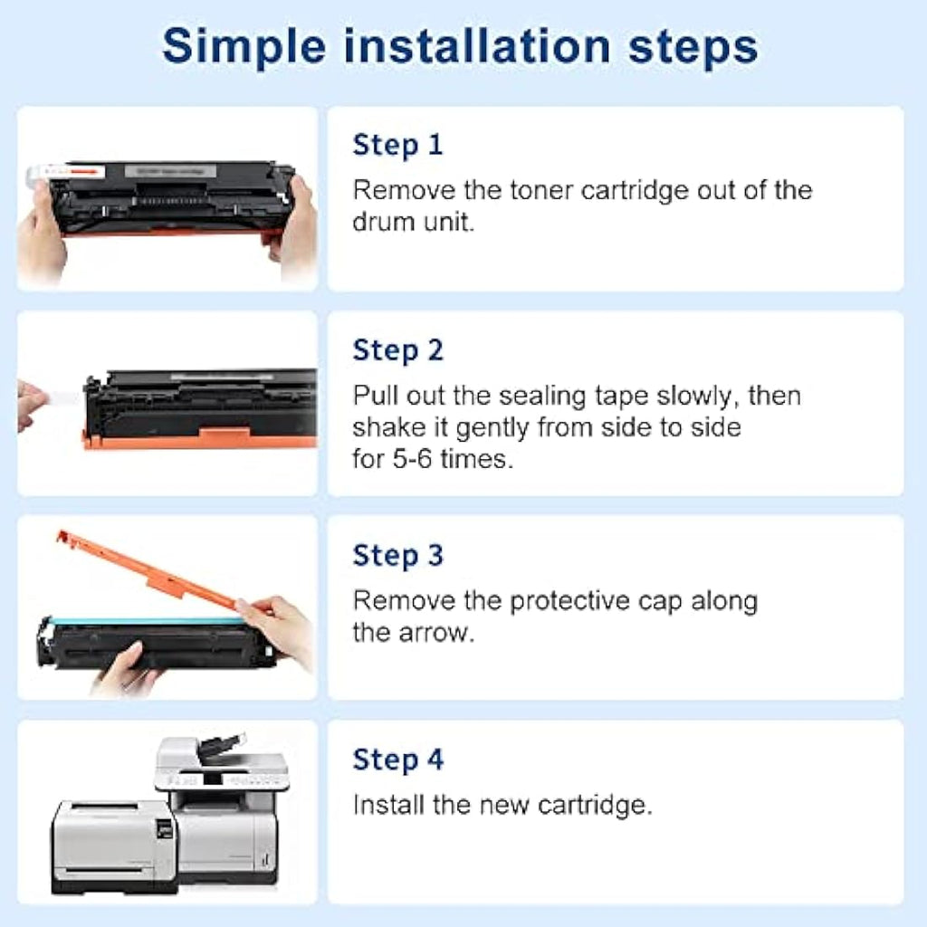 SMARTOMI TN423 TN421 Compatible Toner Cartridges 4-Pack for Brother