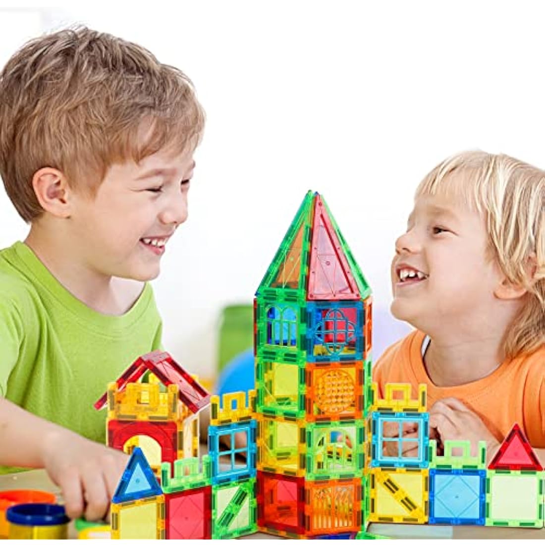 Magblock 100PCS Magnetic Building Blocks – STEM Educational Tiles Set