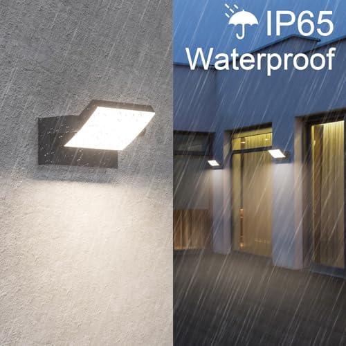 Klighten 24W LED Wall Light – IP65 Waterproof Adjustable Aluminum Lamp