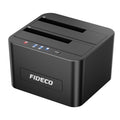 FIDECO USB 3.0 Dual Bay SATA Hard Drive Docking Station with Offline Clone