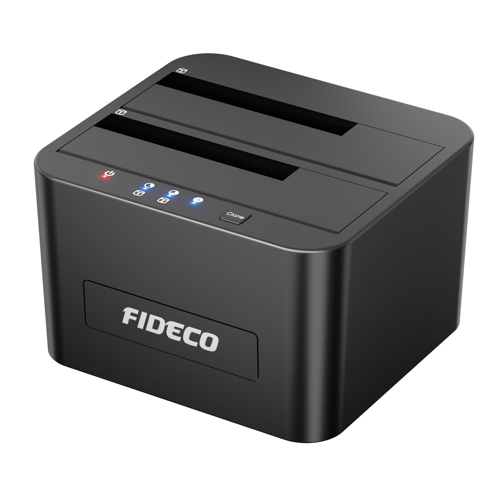 FIDECO USB 3.0 Dual Bay SATA Hard Drive Docking Station with Offline Clone