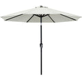 ABCCANOPY 9FT Cantilever Parasol – Gray Aluminum Patio Umbrella